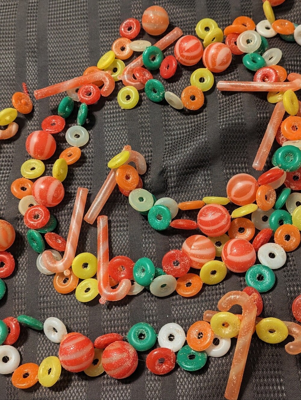 17+ Feet 3 Vintage Blow Mold Christmas Candy Garlands